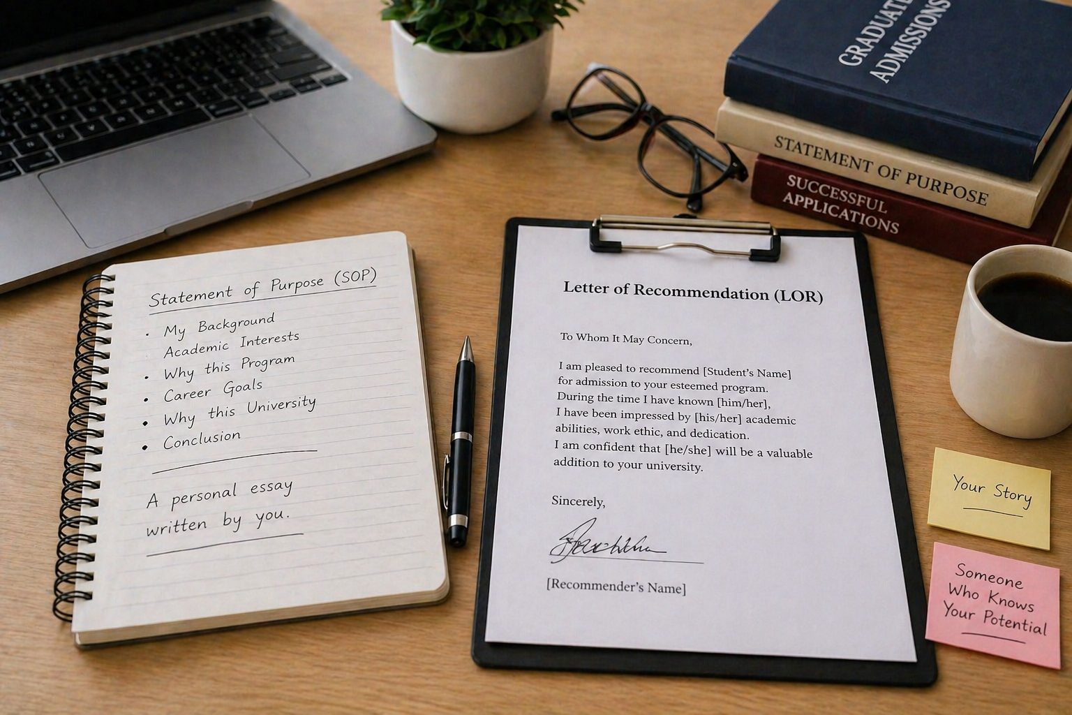 Study space for applications and letters