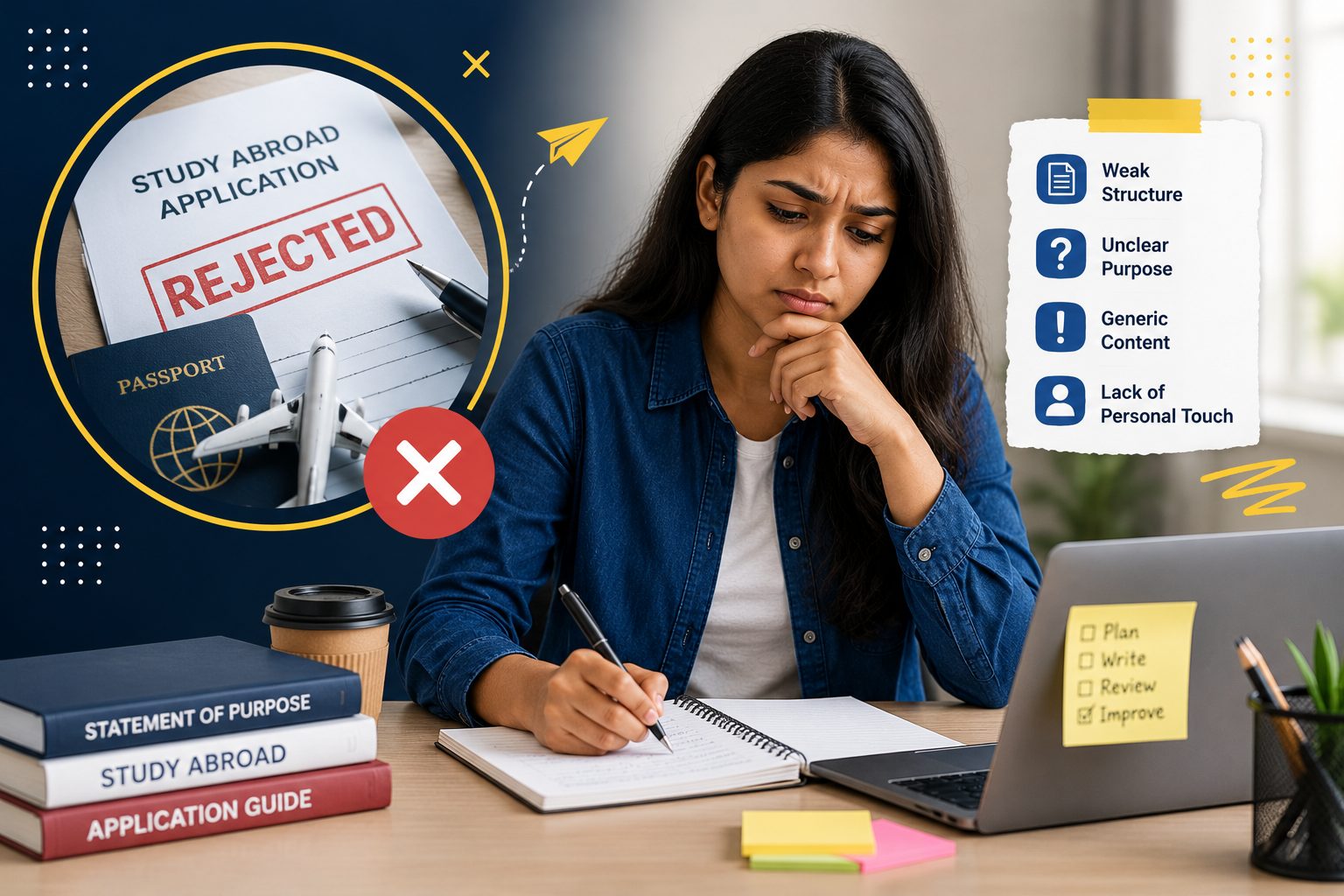 SOP mistakes that get study abroad applications rejected