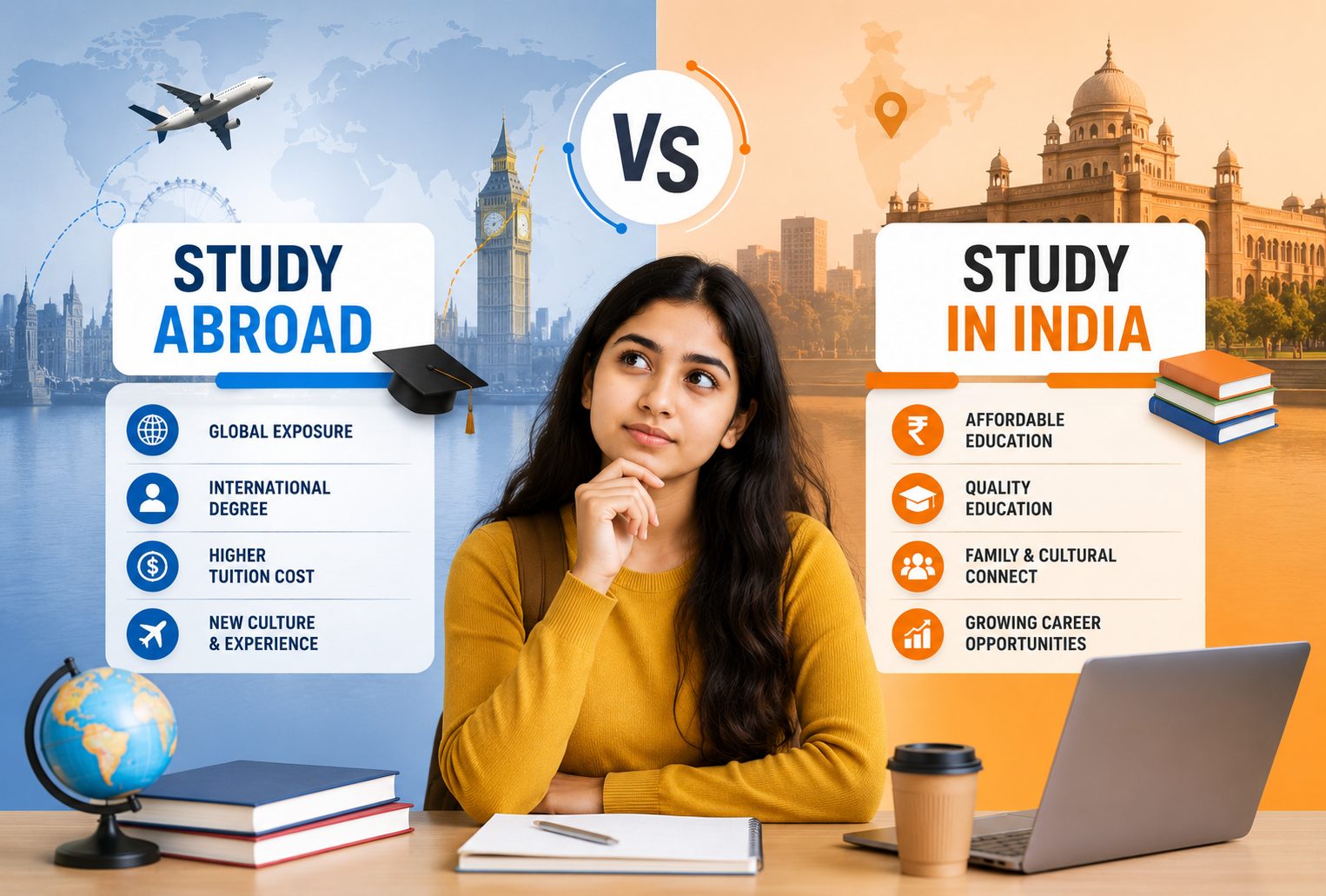 Study abroad vs study in India